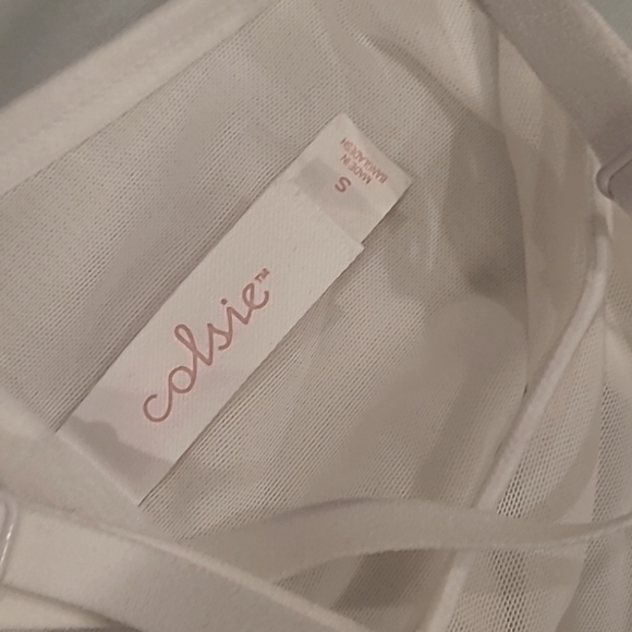Colsie white crop top szS - Picture 5 of 5